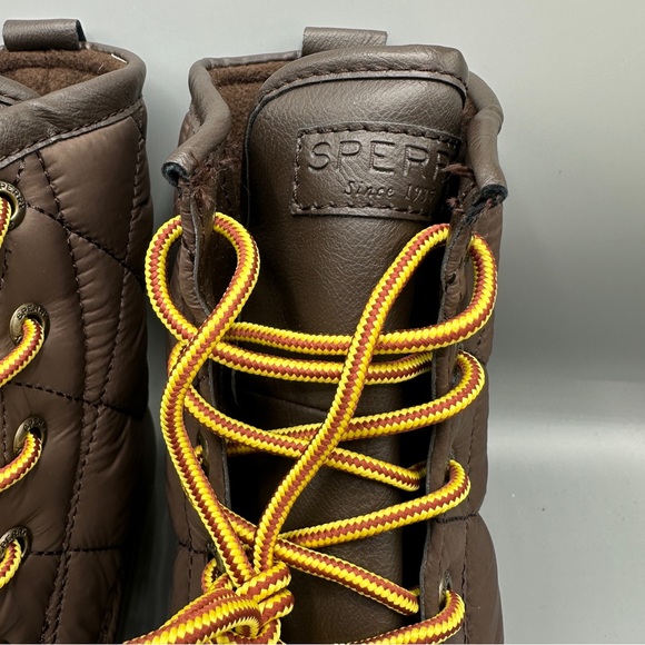 Sperry Saltwater Nylon Rain Snow Duck Boots Mens size 10.5 Brown - Picture 2 of 12